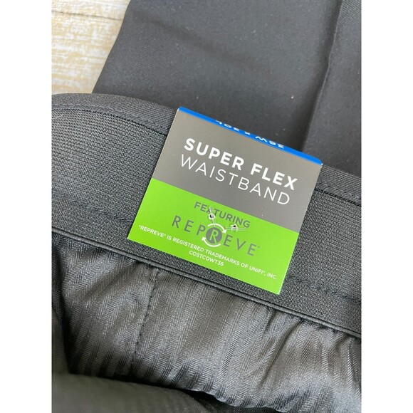 NWT Kenneth Cole Reaction Techni-Cole Mens Performance Pant Black Slim Fit 36x30 - Picture 3 of 8